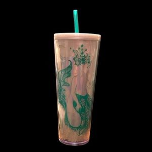🆕Starbucks Holiday 2022 Green & White Siren Tumbler